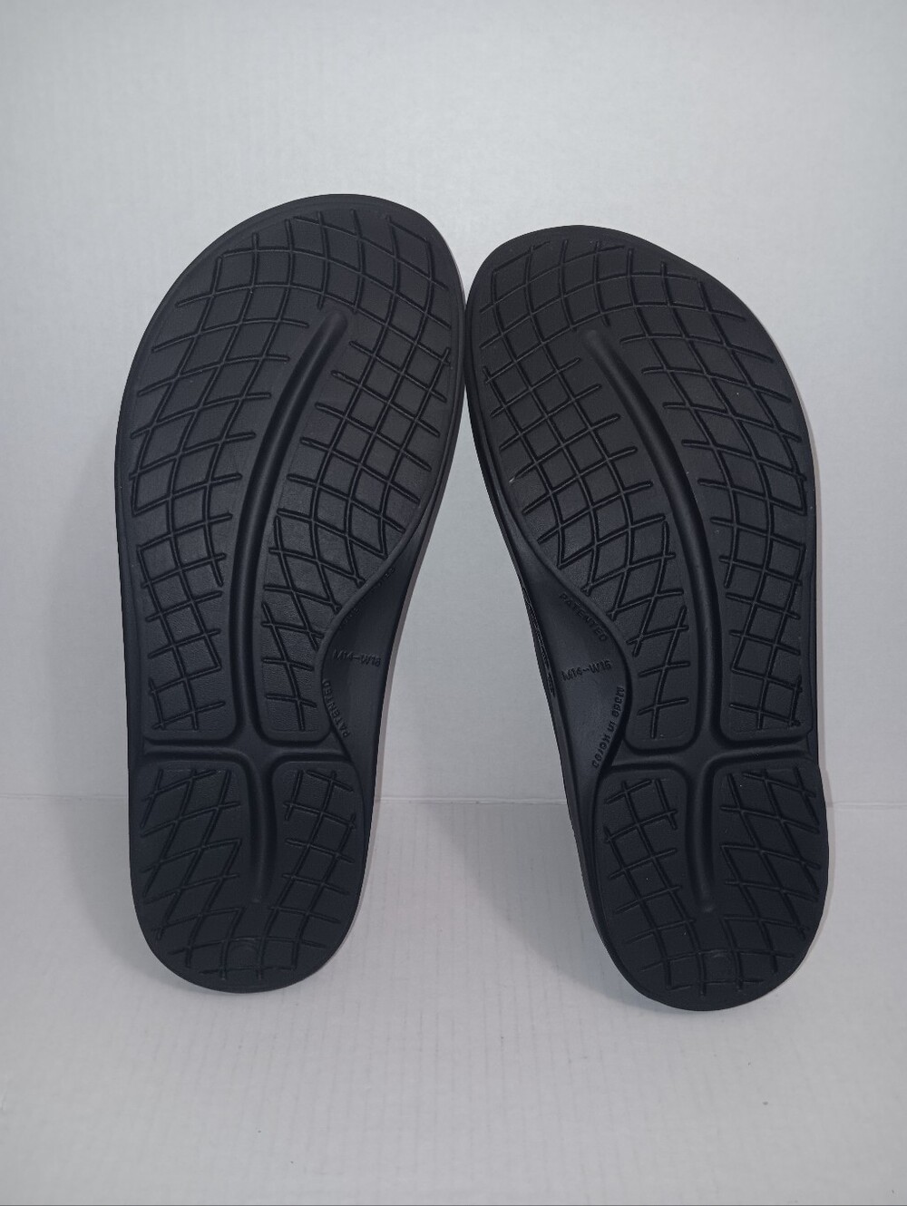 OOFOS OOAHH SLIDE SANDALS BLACK MEN'S SIZE 14 - Picture 5 of 12